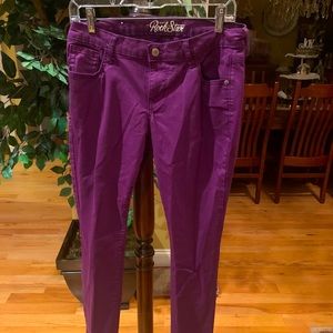 Size 12 Rockstar old navy jeans in purple